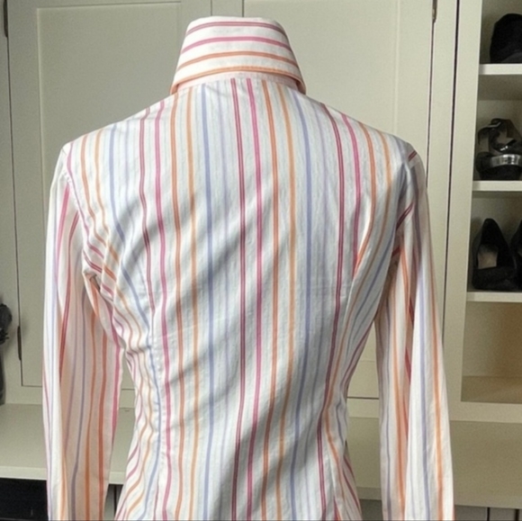 💯 Domenico Vacca Pointed Collar Blouse - Picture 3 of 16